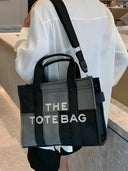 Aria-Denim Tote Bag