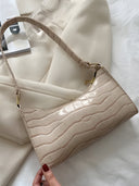 Nora-Glossy Croc Bag