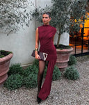 NIA-One Shoulder Dress