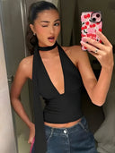 Alma-Scarf Halter Top