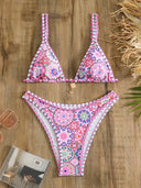 Lina-Tile Print Bikini