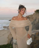 Cleo-Sheer Knit Dress