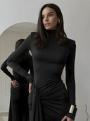 Lira-High Slit Maxi Dress