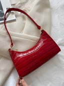 Nora-Glossy Croc Bag