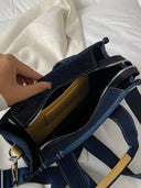 Aria-Denim Tote Bag