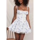 Zoe-Tie Bustline Dress
