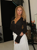 Zoya-Sheer Flare Top