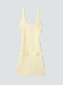Clara-Ribbed Knit Dress