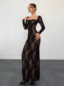 Ines-Long Lace Dress