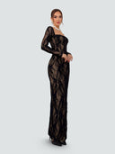 Ines-Long Lace Dress