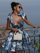 Lilou-Bow Floral Dress