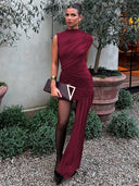 NIA-One Shoulder Dress