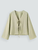 Naya-Tie Front Blouse