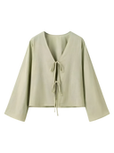 Naya-Tie Front Blouse