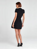 Elise-Pearl Trim Dress