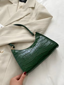 Nora-Glossy Croc Bag