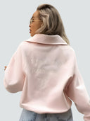 Amira-Zip Neck Hoodie