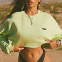 Nora-Raw Crop Sweat