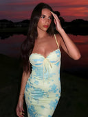 Clara-Bust Tie Dress