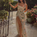Aaliyah-Garden Print Gown