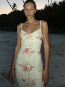 Noor-Satin Bloom Dress