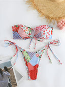 Lola-Patchwork Bandeau Set
