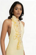 Dahlia-Flare Detail Gown