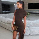 NIA-One Shoulder Dress