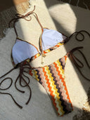 Lina-Zigzag Knit Bikini