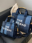 Aria-Denim Tote Bag