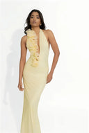 Dahlia-Flare Detail Gown