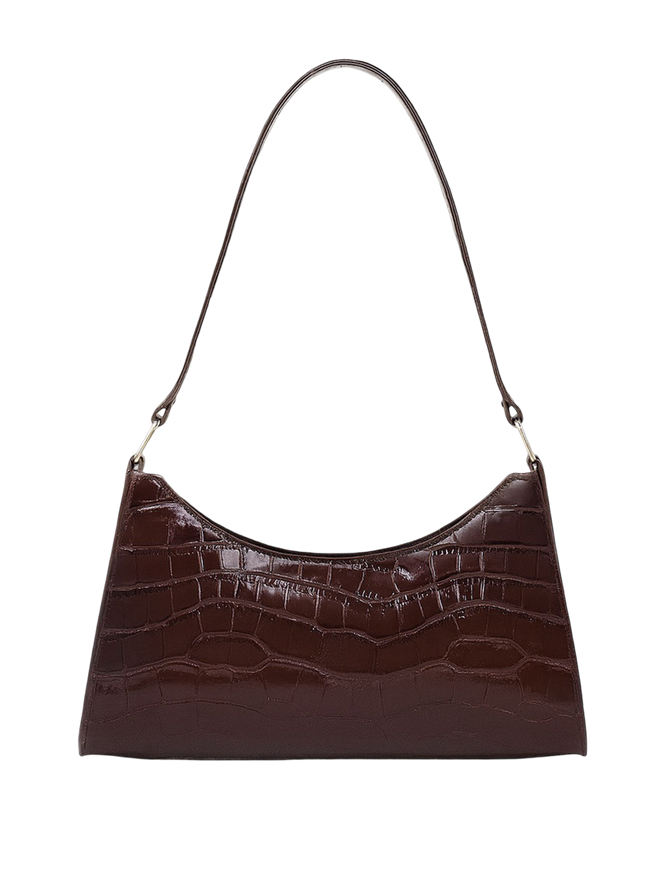 Nora-Glossy Croc Bag