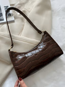 Nora-Glossy Croc Bag
