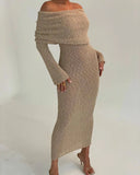 Cleo-Sheer Knit Dress