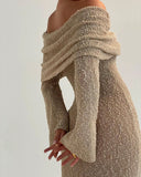 Cleo-Sheer Knit Dress