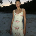 Noor-Satin Bloom Dress