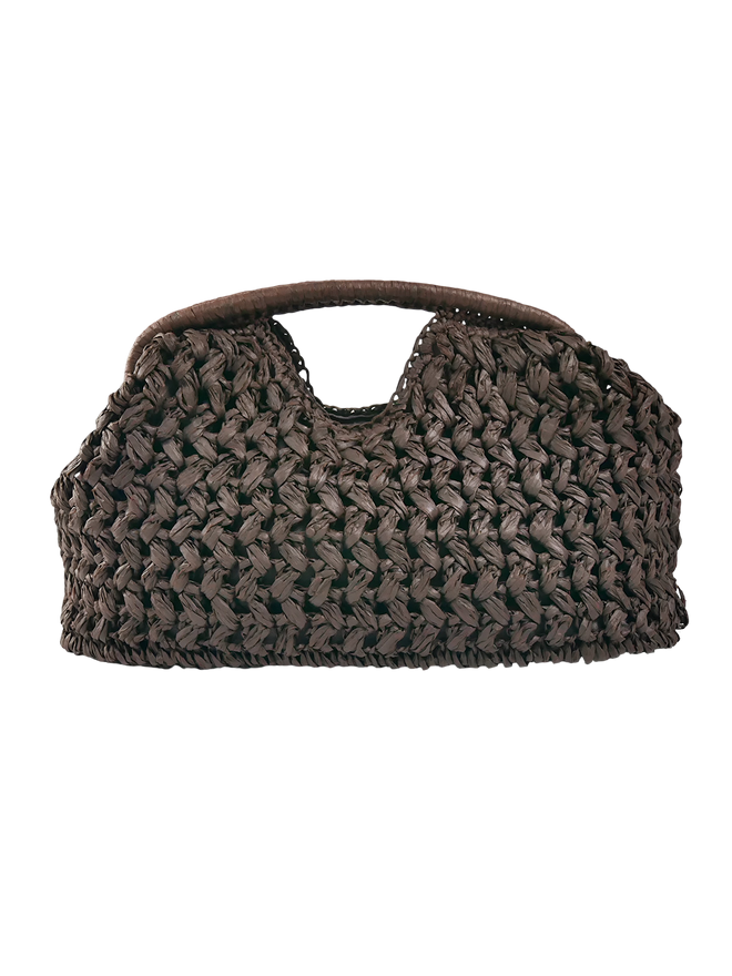 Elena-Woven Tote Bag