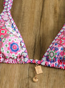 Lina-Tile Print Bikini