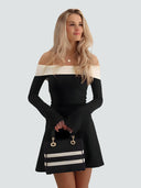 Faye-Off Shoulder Dress