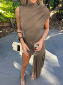 NIA-One Shoulder Dress