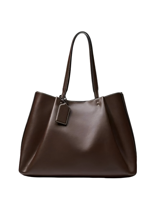 Iris-Leather Tote