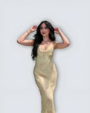 Ines-Floral Mesh Gown