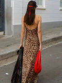 Anna-Leopard Drape Maxi - Vessita