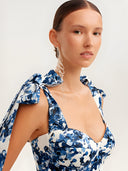 Lilou-Bow Floral Dress