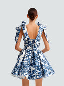 Lilou-Bow Floral Dress