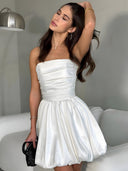 Elise-Strapless Glow Dress