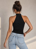 Luxe Clasp Halter Top