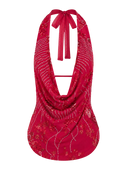 Beaded Cowl Top