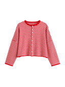 Striped Button Cardigan