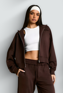 Lina-Cropped Hoodie Set 2Pc